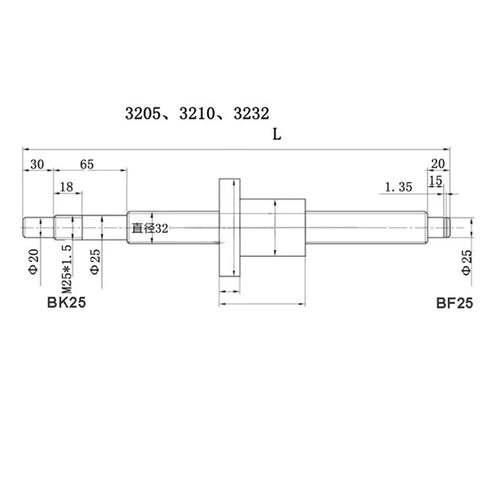 Premium Badass Upgrade Kit Featuring Rock Solid Carbon Steel Ball Screw Shaft Paired With Linear Guide Rails And Quad Slider Blocks For Cnc Router Project Builds, technical drawing with dimensions.