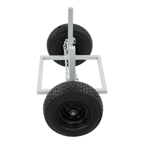 24 Inch Heavy Duty Log Holder With 1500 Lb Capacity Holds Logs Up To 20.47 Inch Diameter With Steel And Rubber Build And Chain