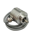 RS485 And 0-10V Dual Independent Output Multi-Turn Absolute Rotary Encoder for industrial automation, metal body, front view