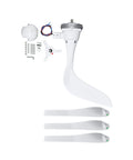 1500W Wind Turbine Kit With 48V System, 60A Controller, showing blades, motor, and mounting hardware for off-grid setup