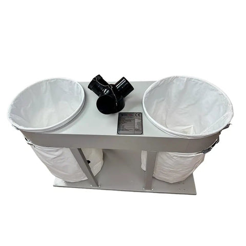 Tough As Nails Heavy Duty Dust Collector And Portable Shop Vacuum For Woodworking Shops Featuring Mobile Base, dual bags for efficient dust collection.
