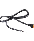 XT60 Cable With 14AWG 2 Pin Female Connectors For Drones, Solar Panels And Power Stations, black PVC coating, coiled view