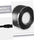 Heavy Duty Pipe Repair Tape For Outdoor Use Self Adhesive Sealant Tape 3m Leak Stop No Fuss Waterproof Fix For Water Pipes And Quick Diy Seals For All Weather Conditions shown in roll and applied to pipe.