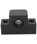 Premium Ball Screw End Support Kit With High Rigidity Bearing Blocks For SFU1604 1605 1610 Leadscrew Systems For Crazy Fast Machining And Reliable DIY CNC Performance, black bearing block
