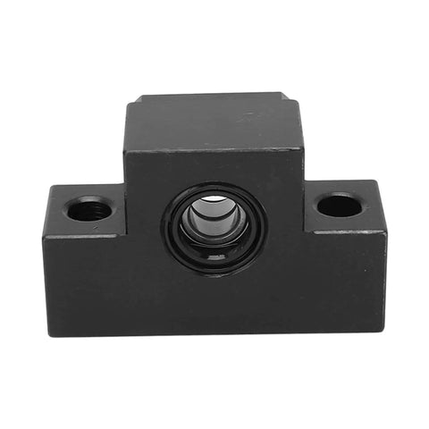 Premium Ball Screw End Support Kit With High Rigidity Bearing Blocks For SFU1604 1605 1610 Leadscrew Systems For Crazy Fast Machining And Reliable DIY CNC Performance, black bearing block