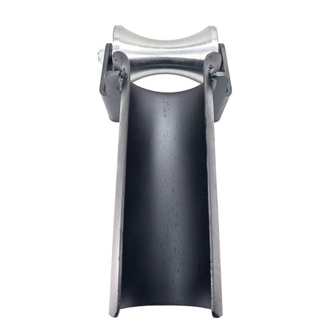 Beefy Steel Cable Feeding Sheave For 4 Inch Conduit With Dual Bearings Cable Puller Wheel Black Steel Plate Construction