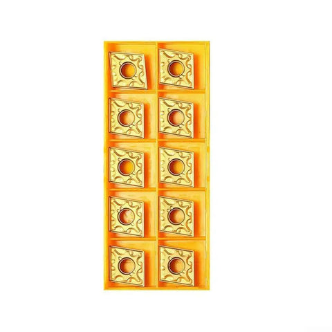Indexable Carbide Inserts Kit For CNC Lathe Turning 30 Piece Set CNMG 431 WNMG 431 TNMG 331 PVD Coated Gold Finish Semi Finishing