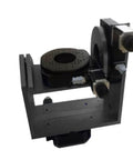 Top Shelf Heavy Duty Lightweight Industrial Multi Axis Optical CNC Controlled Hollow Electric Indexing Precision Turntable with smooth rotation and a worm gear mechanism.
