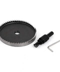 Heavy Duty 90mm HSS Hole Saw Cutter Kit with 6mm Twist Drill Bit, 13mm Cutting Depth, includes hex wrench, pro grade DIY