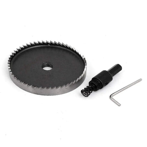 Heavy Duty 90mm HSS Hole Saw Cutter Kit with 6mm Twist Drill Bit, 13mm Cutting Depth, includes hex wrench, pro grade DIY