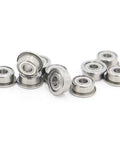 Check out This Snazzy 10 Pack Of Stainless Steel Flanged Deep Groove Ball Bearings Size 3X8X4mm Double Shielded SF693ZZ.