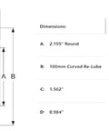 Disc Harrow Bearing With Triple Lip Seals For Farm Equipment Replacement Part DS211TTR9 2.195 Inch Round Dimensions Diagram