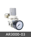 Air Pressure Regulator And Pneumatic FRL Regulating Valve For Compressor Air Treatment Unit One Quarter Inch To Three Eighths Inch BSPT NPT Black Durable Pro Grade Easy Install