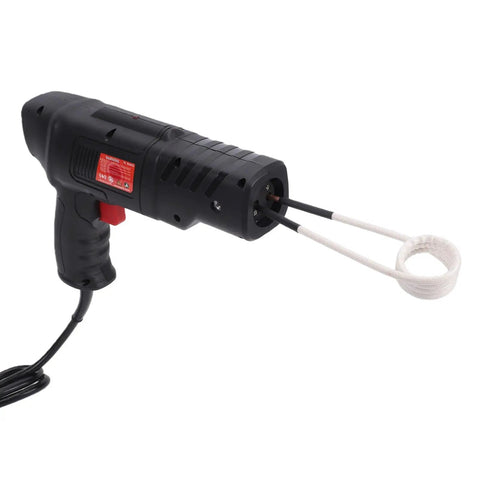 Magnetic Induction Bolt Heater Generating 2500Watts For Twenty Five Seconds Of Heat That Kicks Loose Rusted Fasteners, portable unit with two wires.