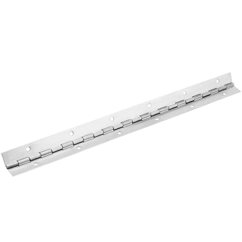 Heavy Duty 8 Pack 12 Inch Continuous Piano Hinges Crafted From 304 Stainless Steel With Nickel Coating For Cabinets Boats And Toolboxes built like a tank.