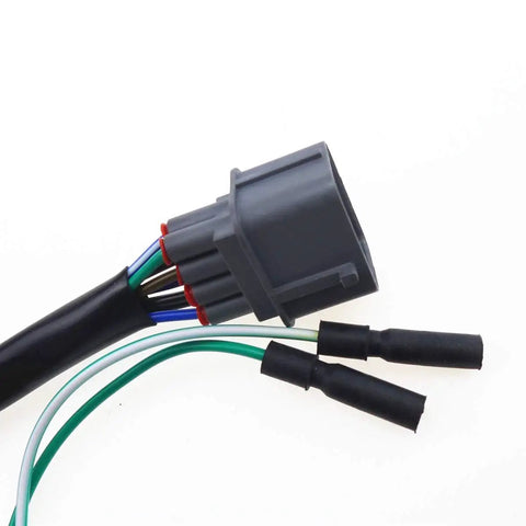 Close-up view of 10-pin DC ignition plug for Beefed-Up Rancher 350 CDI Box Upgrade For 2000-2005 TRX350 ATV TE FM TM FE Models.