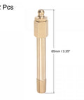 Brass Straight Grease Fitting G1 8 Thread 80mm Length For Hydraulic Lubrication Tools Heavy Duty Built Tough Rust Resistant And Oil Spill Proof High Hardness Metal Connector Durable 2 Pack For Automotive And Industrial Equipment Use