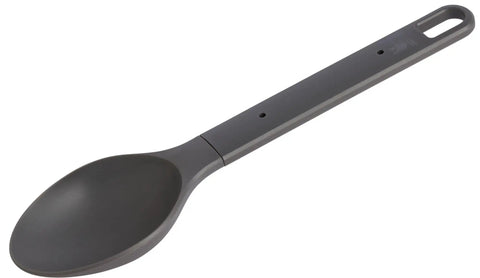 Wildfare Go 14 Piece Stainless Steel Camp Kitchen Set utensil light gray camping spoon.