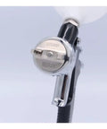 Close-up of Professional Grade Heavy Duty Auto Paint Spray Gun With Precision Nozzle and adjustable fan pattern.