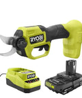 Knock Out Overgrown Branches Like A Pro 18V Brushless Cordless Pruner with battery and charger for efficient yard cleanup.