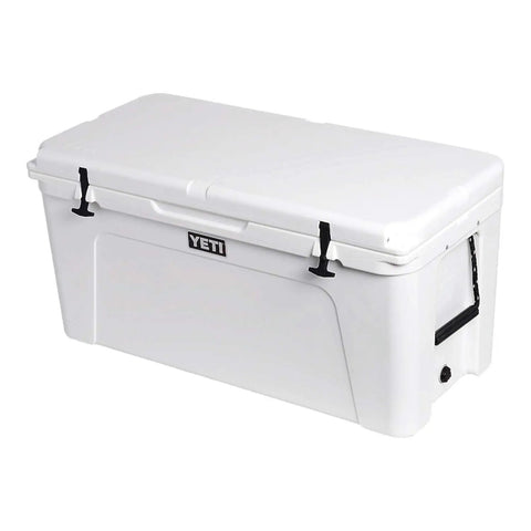Rugged Rotomolded Outdoor Cooler With Three Inch Insulation And Bear Proof Certification in clean white finish, ideal for outdoor use.