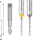 Dead Nuts Straight Solid Carbide Dowel Drill Bit Crafting Flawless Through Holes 5Mm Diameter X 70Mm Length Square Shank Right Hand Woodworking