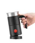 Electric Milk Frother With Handle That Delivers Barista Quality Foam From 3 To 10 Ounces In A Stainless Steel Nonstick Cup Easy Clean Compact Design