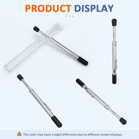 Door Pressure Gauge 0-35 Lbs Push Pull With Plastic Protective Tube For Accurate Door Force Readings ADA Compliant For Interior And Exterior Doors Durable Easy To Read Tool For Builders And Handymen, with tube