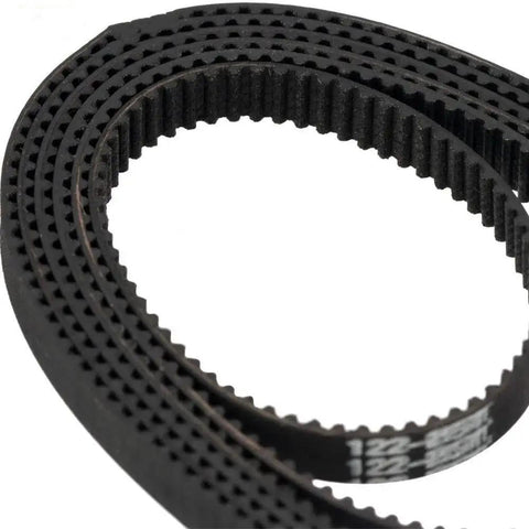 Close-up of 2GT Timing Belt 6mm Wide Closed Loop Rubber Drive Belt for CNC Machines, 3D Printers, showing tooth profile and texture