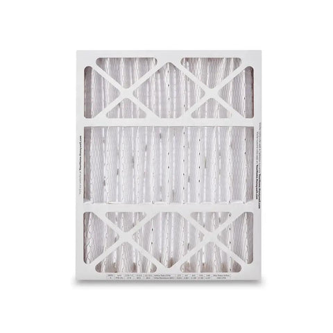 Front view of a 3 Pack MERV 12 Furnace Air Filter 20x25x4 High Efficiency HVAC Filter for home use, fits Aprilaire models 2200 and 2253.