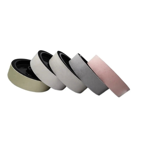 Durable Soft Resin Diamond Grinding Wheel For Gemstone Polishing Lapidary Tasks In 1200 Grit With 8 Inch Size And 200MM Width, showing multiple color options.