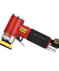 Badass 2 Inch Pneumatic Angle Grinder Offering Lightning Fast Grinding And Flawless Swirl Free Polishing At A Steady 1800 RPM For Demanding Auto Shop And Industrial Metal Projects, red color, with rubber grip