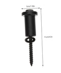 Spacer and screw from 4 Piece Barn Door Track Connector Kit With Spacers And Hardware For Solid Support, Easy Installation.