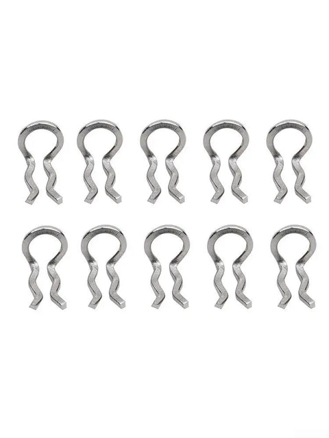Stainless Steel Bicycle Brake Caliper Spring Clamps Pin Kit For XTR Slx And Mega Pad Fits Most Bikes With Easy Install Durable Multi Colors, 10-piece stainless steel clips