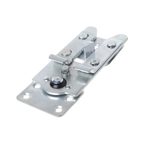 Hidden Sofa Hinge Bracket for Sectional Connectors, heavy duty iron mount with durable silver finish, bottom frame install.