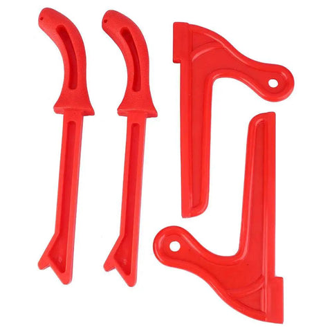 4Pcs Safety Push Sticks for Woodworking, V Type and Straight Push Sticks Set for Table Saw, Router Table, Shaper, and Jointer