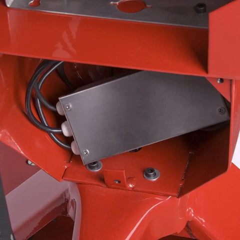 Heavy Duty Manual Pallet Jack Scale With Built In Printer And Stainless Steel Display Five Thousand Pound Capacity Dead On Accurate To One Pound For Shipping Logistics And The Daily Grind