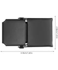 Heavy Duty Black Stainless Steel Concealed Toggle Latches For Toolbox And Suitcase With Weather Resistant Protection and Sturdy Metal Draw Buckle Closure That Holds Tight During Rough Use, measuring 4.76cm x 2.58cm.