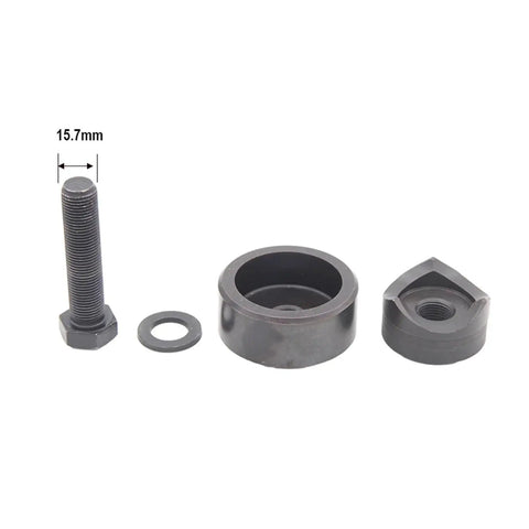 48mm Hole Punch Knockout Die And Punch Set For Homebrew Kettles And Kegs, Precise 15.7mm Conduit Hole Tool, shown with components