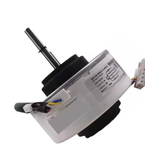 DC310V 27W Replacement Brushless DC Fan Motor For Air Conditioning Systems side view with label and wiring