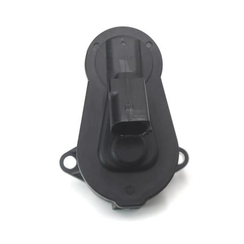 Rock Solid Parking Brake Actuator Replaces 3C0998281a With Six Torx Bolts view of top side showing connector, fits Volkswagen Passat CC Tiguan.