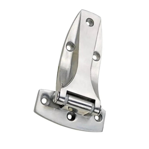 Tough As Nails Heavy Duty Refrigerator Door Hinges And Container Door Hinges Crafted From Solid 304 Stainless Steel Industrial Grade Hardware for commercial freezers, showing detailed hinge design.