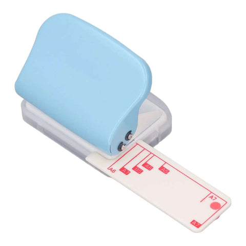Handheld Three Hole Paper Punch With Scrap Collector Workhorse Five Sheet Capacity Five Point Five Millimeter Holes And Nineteen Millimeter Spacing Metal Body Easy Alignment Fits A4 B5 A5 A6 A7 Paper For Office School Home