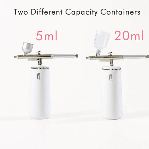 Facial Oxygen Spray Machine High Pressure Nano Steamer with 5ml and 20ml containers for deep hydration skincare