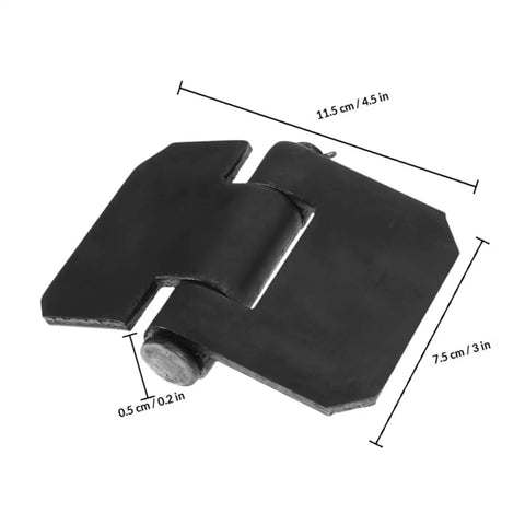 Heavy Duty Weld-On Trailer Hinges 2-Pack Steel Weldable Gate Hinges With Removable Door Axle For Metal Gates, Gate Ramps And Trailers