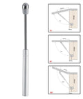 Soft Close Cabinet Hinge With Zinc Alloy Lift Support No Slam Smooth Opening Dampened Controlled Motion Durable Kitchen And Furniture Door Hardware 80N (8kg) Load Capacity with installation angles diagram.