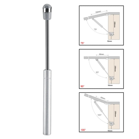 2 Pack Gas Stay Hinges For Cabinet Doors Soft Close Zinc Alloy Cupboard Hinges For Kitchen Furniture Easy Open