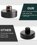 BANGTING lifting jack pad set, four-pack of black rubber Tesla lift pucks with storage case.