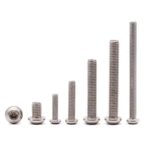 Top Shelf 50 Pack Of 10 32 By 3 4 Inch Hex Socket Button Head Cap Screws Built From Heavy Duty 304 Stainless Steel, various lengths.