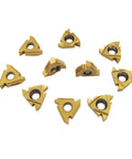 Ten Pack 16ER AG60 Right Cutting Threading Insert For CNC Lathes, Carbide With Nanostructured TiAIN Coating, 60 Degree Universal Pitch